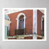 Red Building in Old San Juan, Puerto Rico Poster (Voorkant)