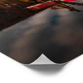 Red Building Reflections – Duisburg Harbourside Poster (Hoek)