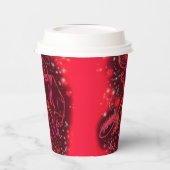 Red Bull die in Sterrennacht document koppen lopen Papieren Bekers (Links)