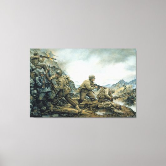 Red Bull in Winter Line door Donna Neary Print (Voorkant)