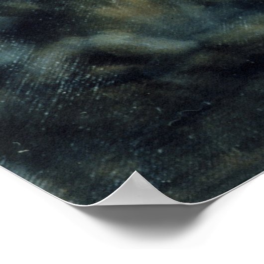 Red Bull in Winter Line door Donna Neary Print (Hoek)