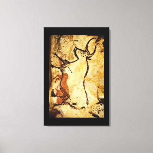 Red Bull', Lascaux, Dordogne_Art of Antiquity Canvas Afdruk (Voorkant)