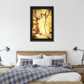 Red Bull', Lascaux, Dordogne_Art of Antiquity Canvas Afdruk (Insitu (Slaapkamer))