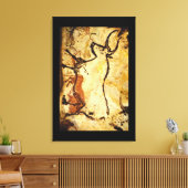 Red Bull', Lascaux, Dordogne_Art of Antiquity Canvas Afdruk (Insitu (Woonkamer))