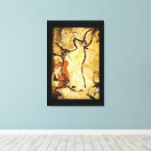 Red Bull', Lascaux, Dordogne_Art of Antiquity Canvas Afdruk (Insitu (Houten vloer))