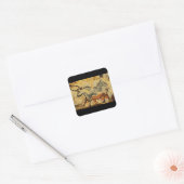 Red Bull', Lascaux, Dordogne_Art of Antiquity Vierkante Sticker (Envelop)