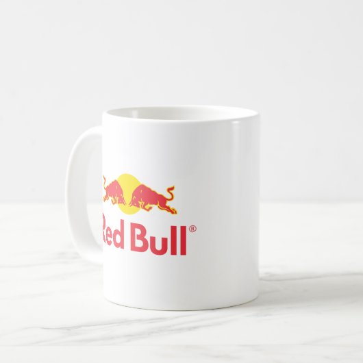 Red Bull logo Button Koffiemok (Voorkant links)