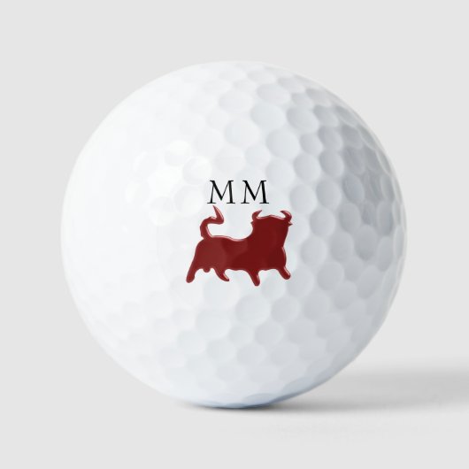 Red Bull Monogrammed Golf Balls Golfballen (Voorkant)