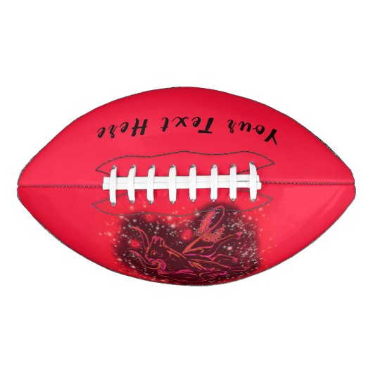 Red Bull Running Football Cadeau - Aangepaste teks (Voorkant)