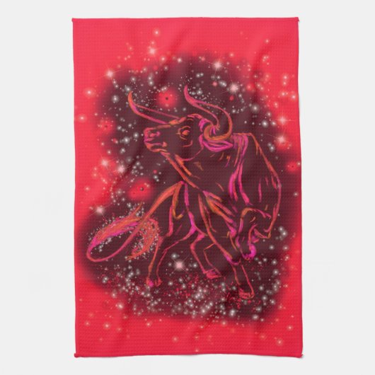 Red Bull Running Kitchen Towel Sterrennacht Theedoek (Verticaal)