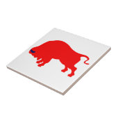 Red Bull Small (4,25 x 4,25 inch) keramische foto- Tegeltje (Zijkant)
