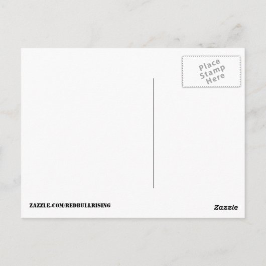 Red Bull Things-to-Do postcard Briefkaart (Achterkant)