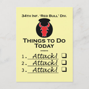 Red Bull Things-to-Do postcard Briefkaart