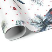 Red Bull-vinch en kerstfeestpatroon Cadeaupapier (Rol Hoek)
