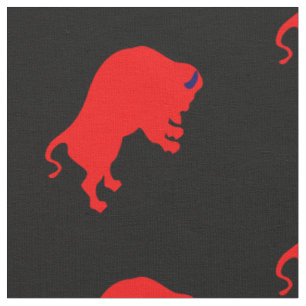 Red Bulls Fabric, zwart Stof