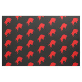 Red Bulls Fabric, zwart Stof (Fat Quarter)