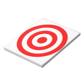 Red Bullseye Target Notitieblok (Linkerzijde)