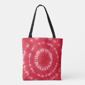 Red bullseye Tie Dye Tote Bag (Achterkant)