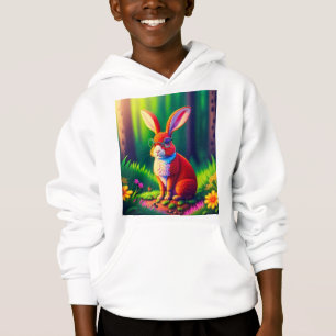 Red Bunny Zittend op gras