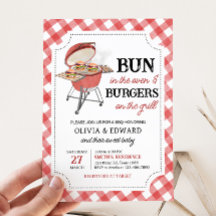 Red Burger BBQ Baby shower