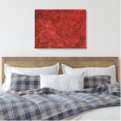 Red Burgundy Banana Paper Wrapped Canvas Print (Insitu (Slaapkamer))