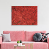 Red Burgundy Banana Paper Wrapped Canvas Print (Insitu (Woonkamer))