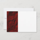 Red Burgundy Elegant Wedding Response RSVP-kaart RSVP Kaartje (Achterkant)