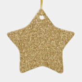 Red Burgundy Gold Glitter Snowflakes Keramisch Ornament (Achterkant)