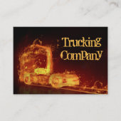 Red Burning Truck in Fire Flams Visitekaartje (Voorkant)