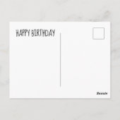 Red Bus Birthday Briefkaart (Achterkant)
