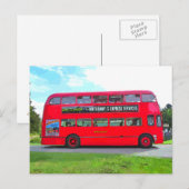 RED BUS BRIEFKAART (Voorkant / Achterkant)