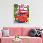 RED BUS CANVAS AFDRUK (Insitu (Woonkamer))