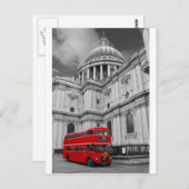 Red Bus en St Pauls Uni (meerdere afbeeldingen ges Briefkaart (Voorkant / Achterkant)