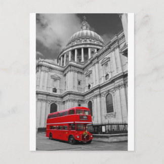 Red Bus en St Pauls Uni (meerdere afbeeldingen ges Briefkaart