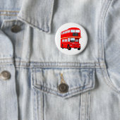 Red Bus Ronde Button 5,7 Cm (In situ)