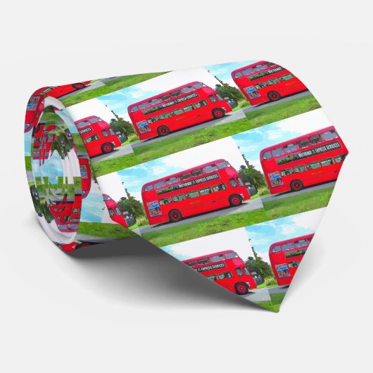 RED BUS STROPDAS (Opgerold)