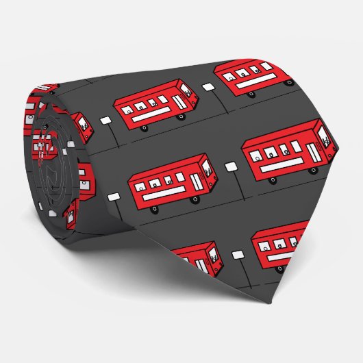 Red Bus Stropdas (Opgerold)