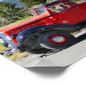 Red Buses, Glacier National Park, Montana Poster (Hoek)