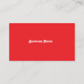 Red Business Card Visitekaartje (Achterkant)