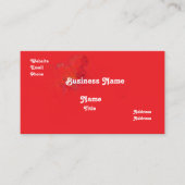 Red Business Card Visitekaartje (Voorkant)