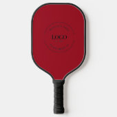 Red Business logo Eenvoudige promotie op maat Pickleball Paddle (Voorkant)