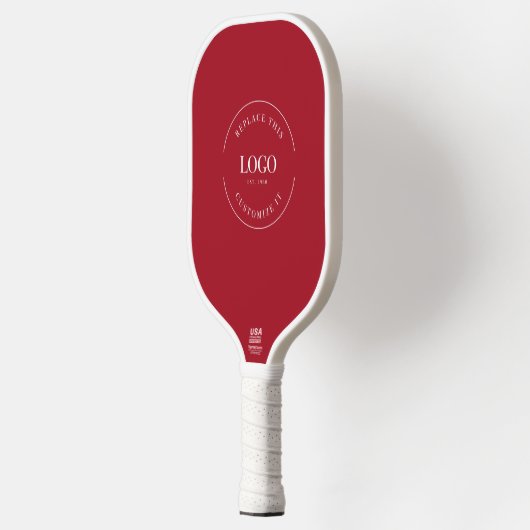 Red Business logo Vakantie Promotie Aangepast Pickleball Paddle (Links)
