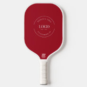 Red Business logo Vakantie Promotie Aangepast Pickleball Paddle (Voorkant)