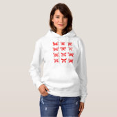 Red Butterflies Womens Hoodie (Voorkant volledig)