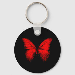 Red Butterfly Basic Sleutelhanger