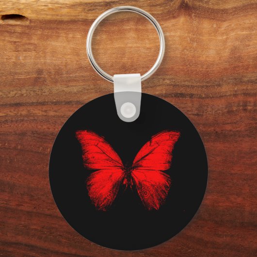Red Butterfly Basic Sleutelhanger (Voorkant)