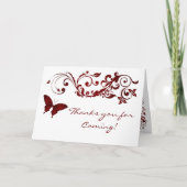 Red Butterfly, Bedankt die je kunt uitschrijven vo (Voorkant)