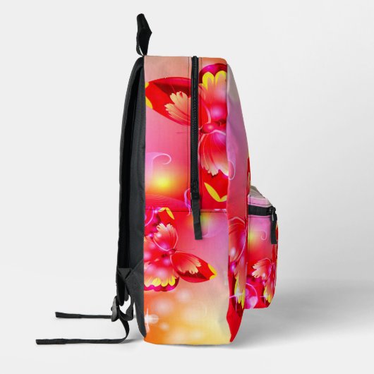 Red Butterfly Bedrukte Rugzak (Links)