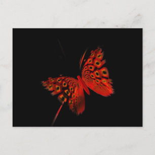 Red Butterfly Briefkaart