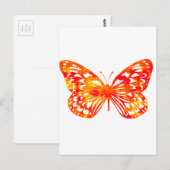 Red Butterfly Briefkaart (Voorkant / Achterkant)
